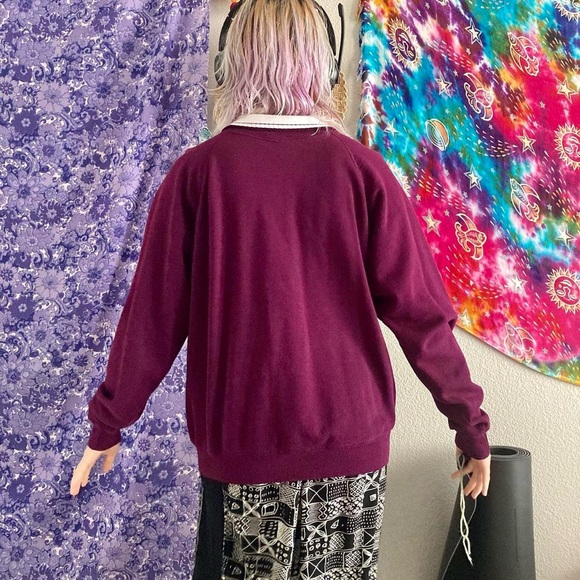 Vintage 90s hummingbird sweatshirt with collar - Picture 3 of 7